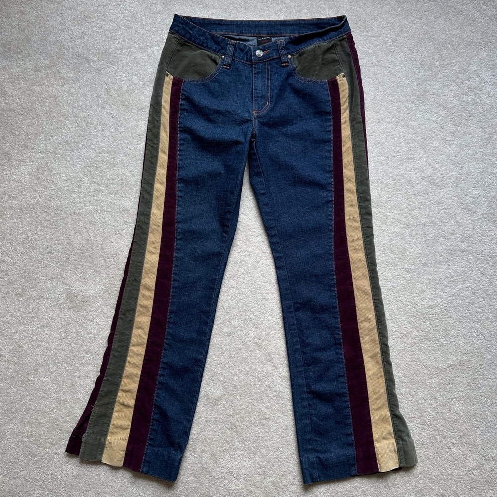 FUBU Denim Jeans With Corduroy Accents